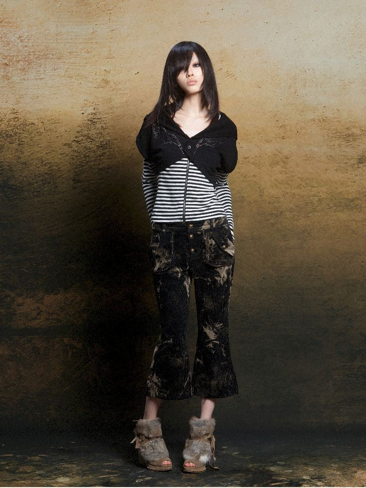 Wings Hot Rhinestone Hooded Short Tunic【s0000011818】