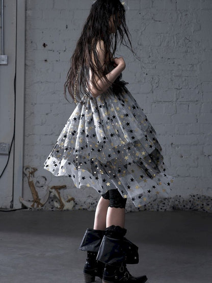Puffy Tulle Two-Way Strapless Half-Skirt【s0000012792】