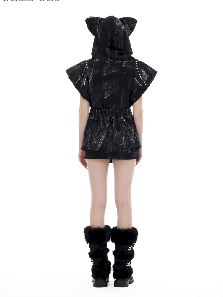 Punk Layered Zipper Y2K Mini Skirt【s0000014015】