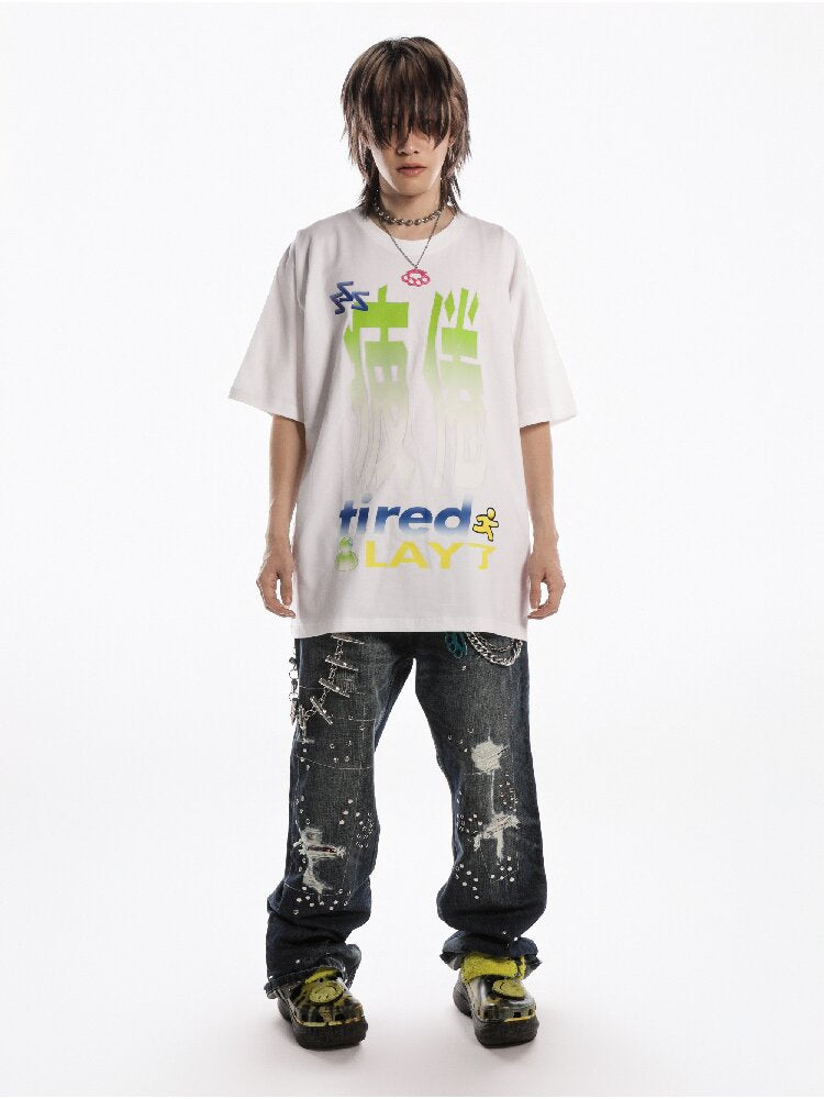 Slogan Print Casual T Shirt【s0000019128】