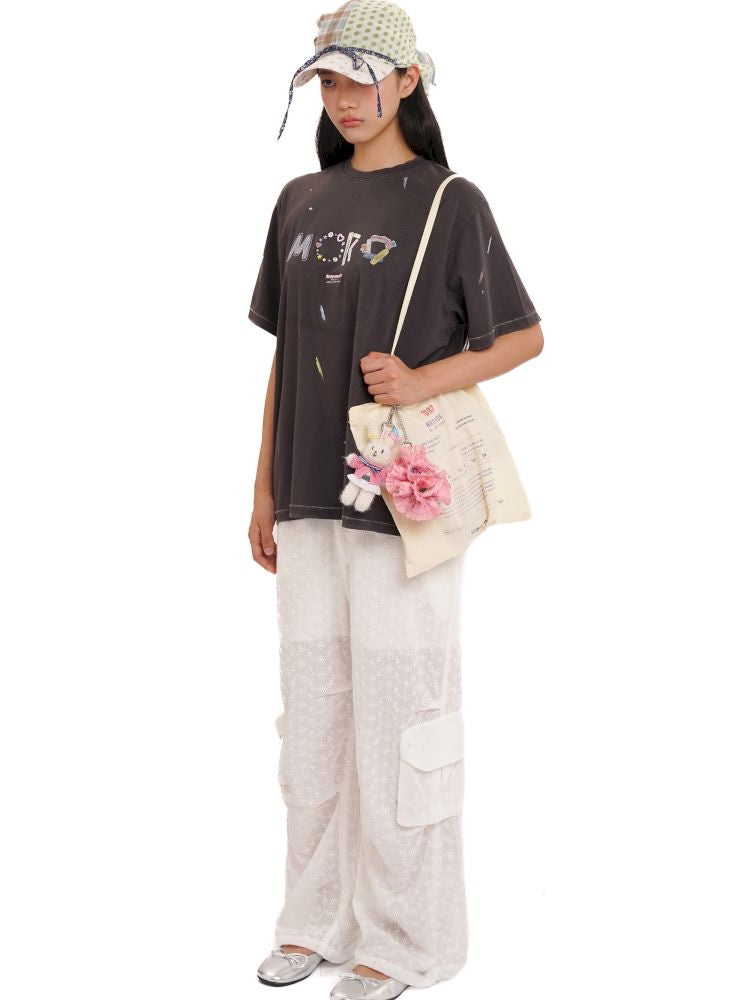 Cotton Jacquard Textured Cool Pants【s0000013459】