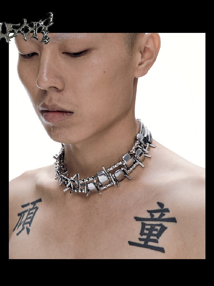Illusory Heavy Duty Punk Choker Chain【s0000018814】