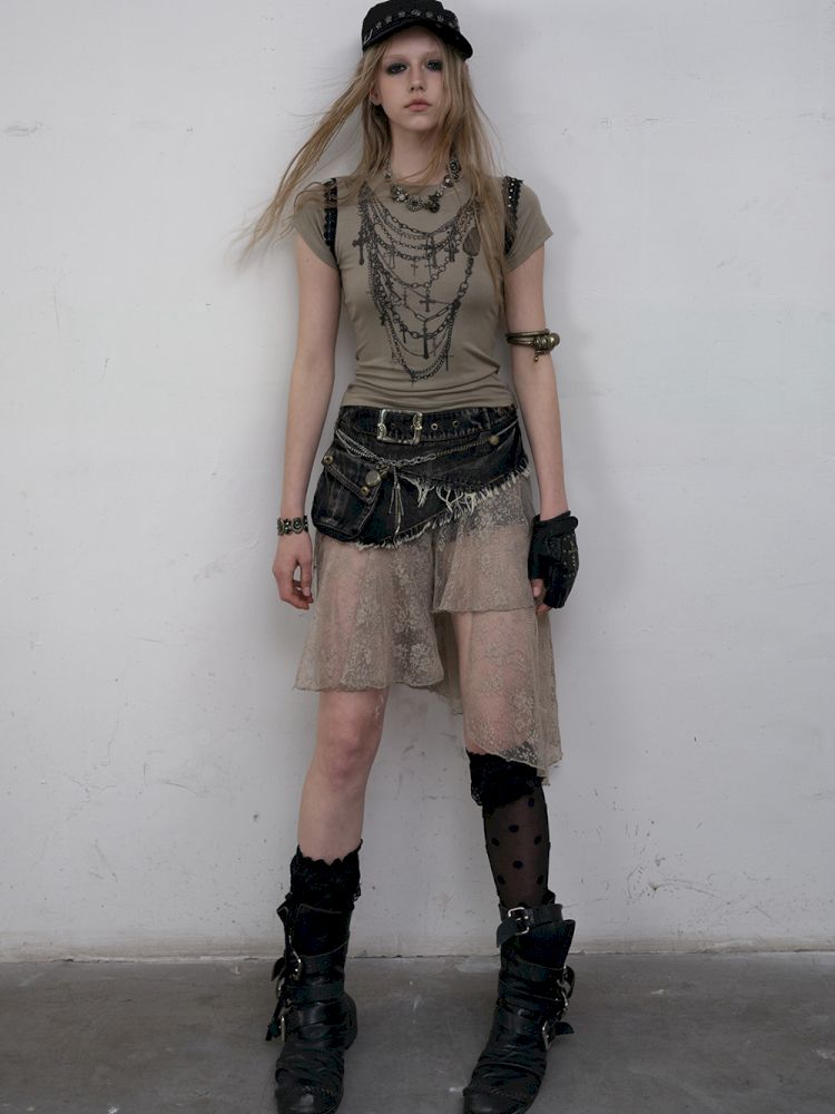 Two Wear Short Sleeve T-Shirt【s0000012619】