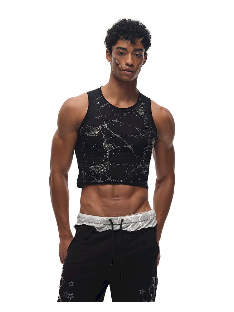 Butterfly Spider Web Iron On Vest【s0000012584】