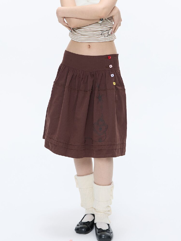 Retro Love Lock Vine Short Skirt【s0000016375】