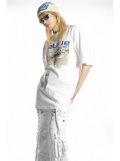 American Street Hip Hop Short Sleeve T-Shirt【s0000012453】