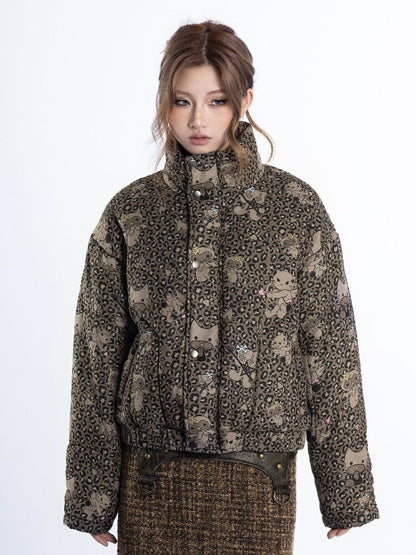 Leopard Cartoon Cat Cotton Suit【s0000018048】