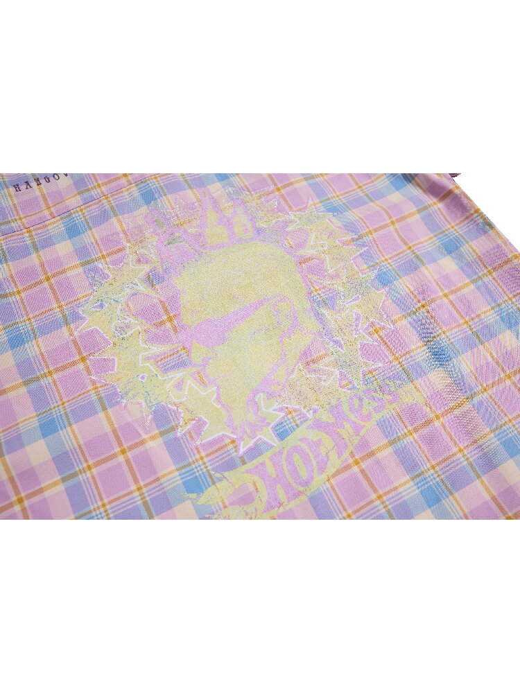 Dance Floor Climax Plaid T-Shirt【s0000016962】