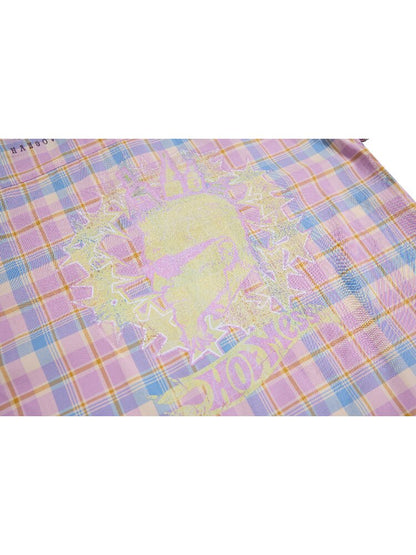 Dance Floor Climax Plaid T-Shirt【s0000016962】