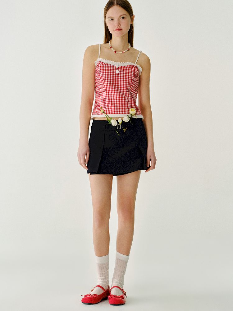 Peplum Double Layer Bottom Short【s0000011971】