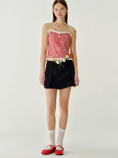 Peplum Double Layer Bottom Short【s0000011971】