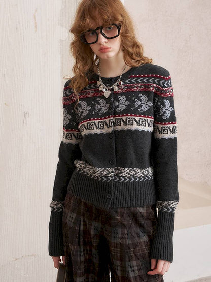 Button-Up Knit Cardigan Jacket【s0000014393】