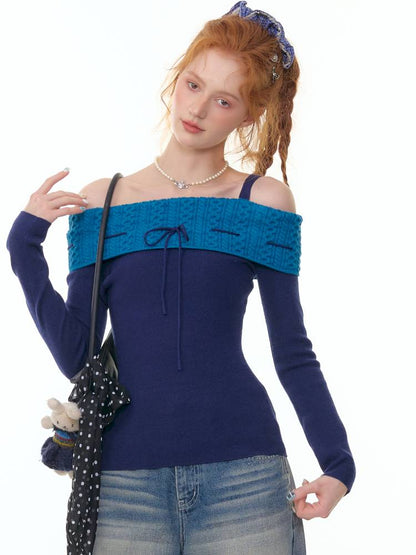 Off-Shoulder Straight-Neck Strapless Fitted Top【s0000014353】