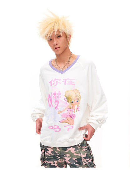 Are You Dreaming Printed Sweater【s0000016041】