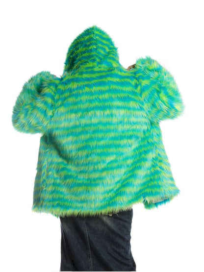 Y2K American Street Trendy White Fur Hooded Jacket【s0000014910】