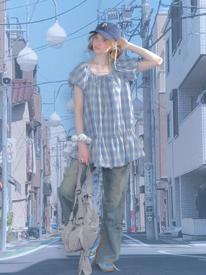 Bubble Short Sleeve Dress【s0000012222】