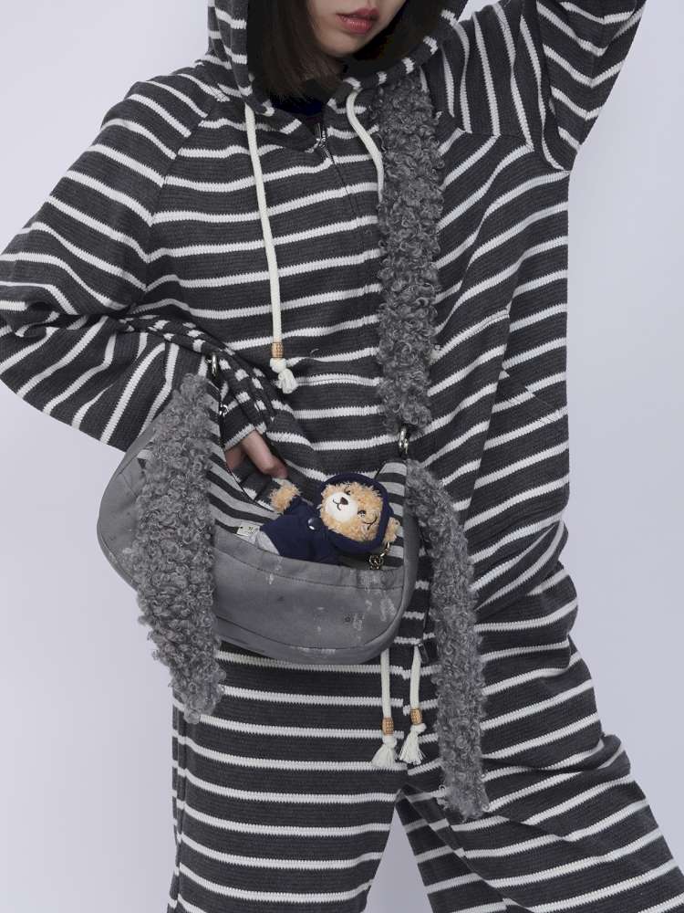 Rabbit Plush Versatile Commuter Crossbody Bag【s0000014618】