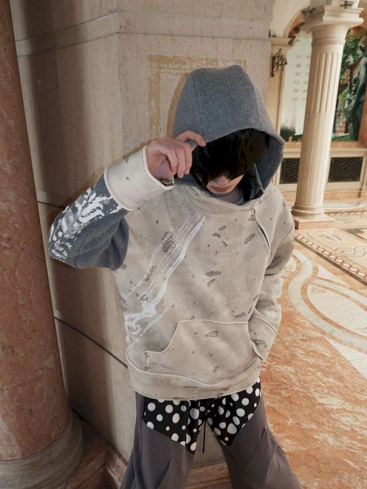 Polka Dot Paneled Wide Leg Pants【s0000015150】