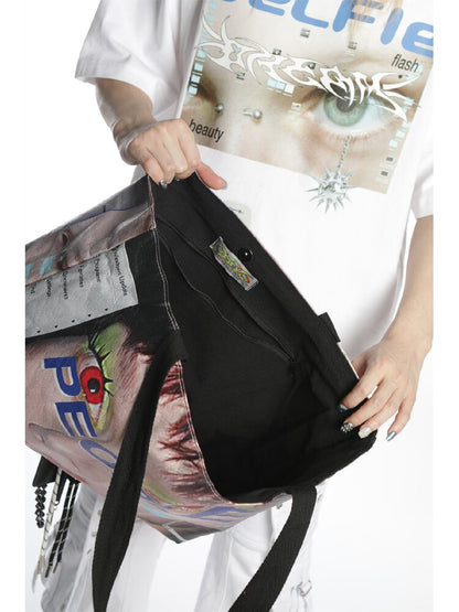 Dupont Paper Y2K Large Tote Bag【s0000016283】