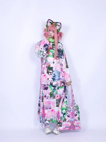 Cute Cartoon Print Shoulder Bag Tote Bag【s0000013980】