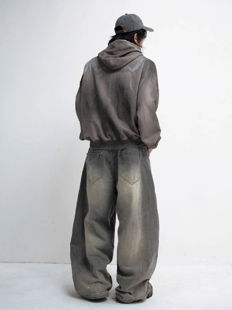 Embroidered Hooded Sweatshirt【s0000011349】