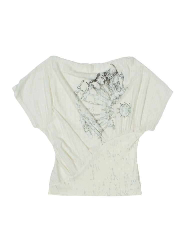 One neck short sleeve t-shirt【s0000012314】