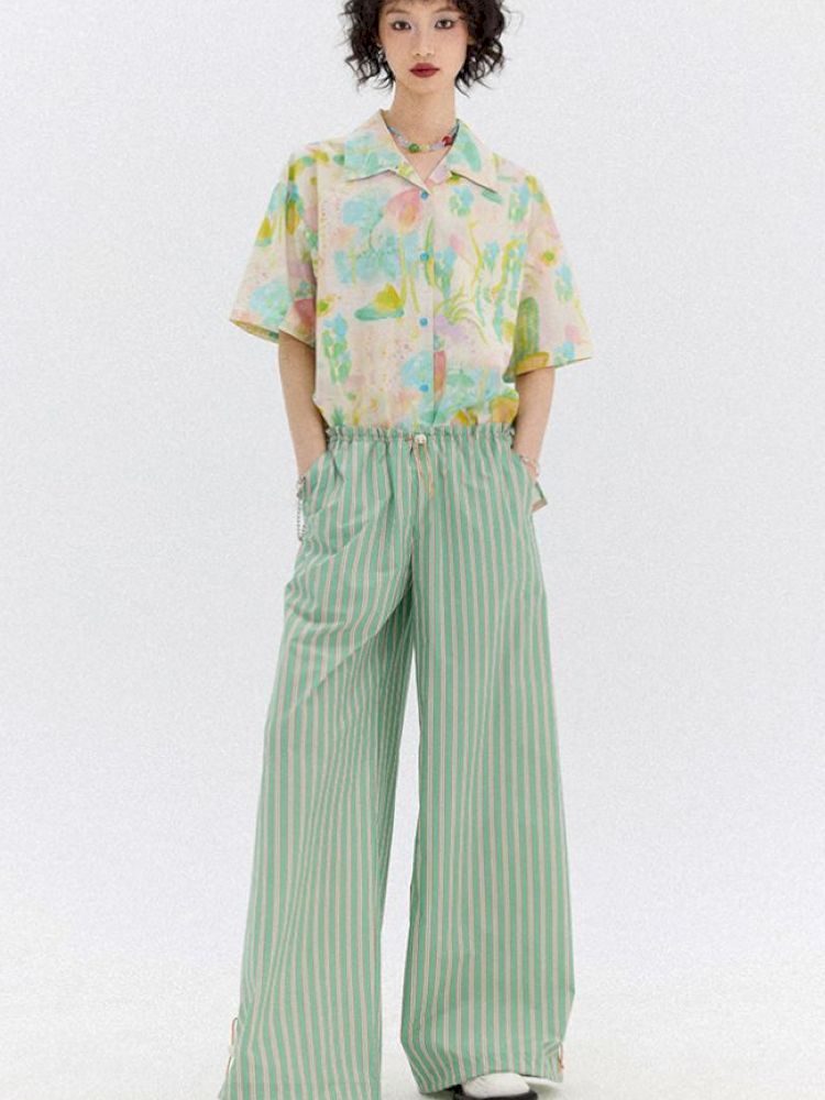 Full-print short-sleeved shirt【s0000012951】