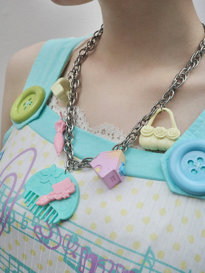DIY Comb Adjustable Y2K Necklace【s0000017767】