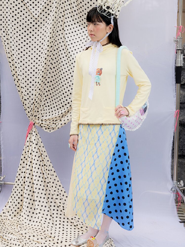 Twist Braid Patchwork Skirt Set【s0000015851】