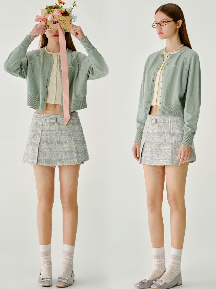 Short Solid Color Knit Sweater【s0000011966】