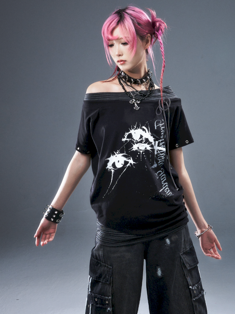 Casual loose-fitting top T-shirt【s0000012947】