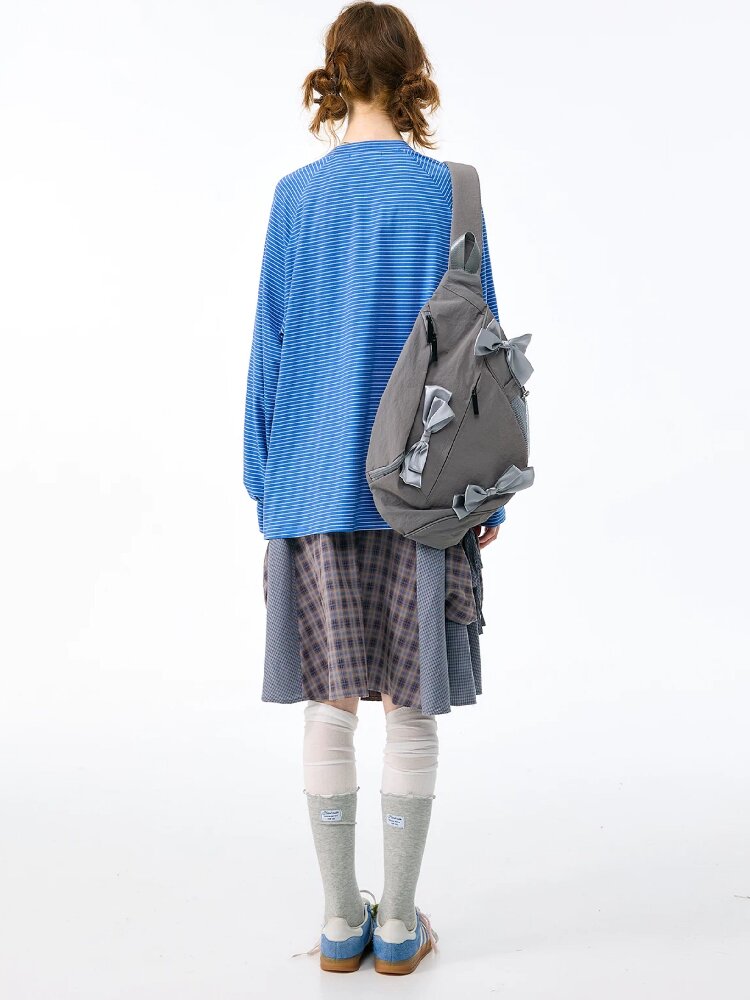 Vintage Plaid Patchwork Midi Skirt【s0000017871】
