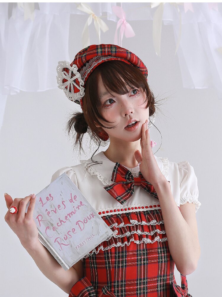 Red Vintage Antique Lolita Beret【s0000016558】