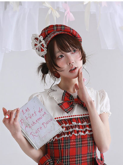 Red Vintage Antique Lolita Beret【s0000016558】