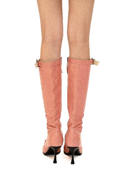 Sheepskin Ballet Stiletto Boots【s0000016129】