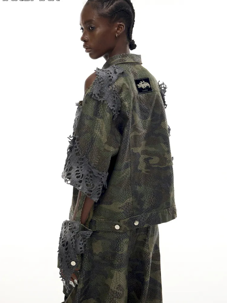 Camo Denim Jacket【s0000014012】