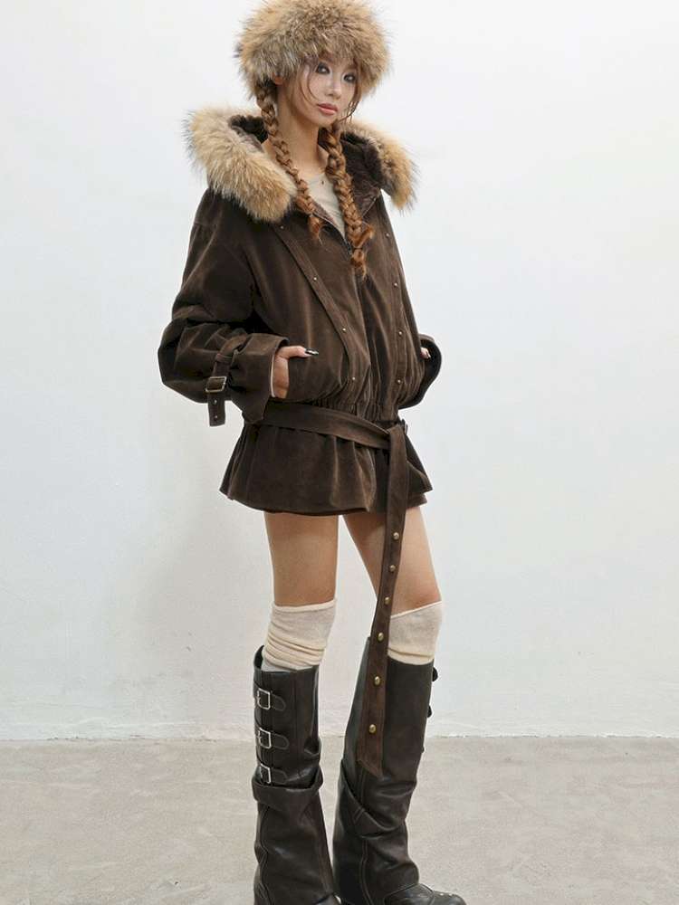 French Velvet Rabbit Fur Jacket【s0000014835】