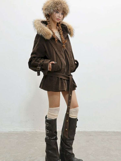 French Velvet Rabbit Fur Jacket【s0000014835】