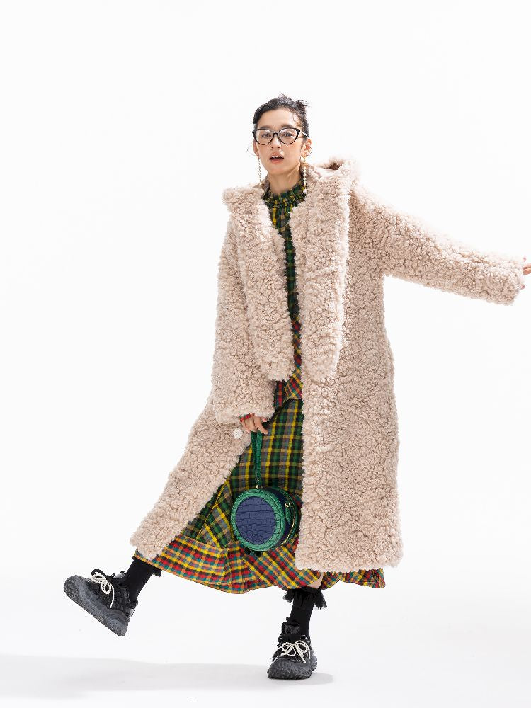 Hooded Cotton Clip Long Loose Jacket【s0000011311】