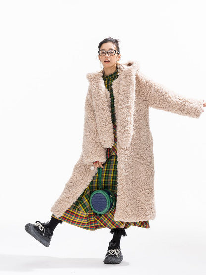 Hooded Cotton Clip Long Loose Jacket【s0000011311】