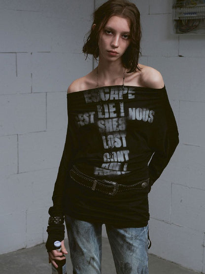 Thin Long Sleeve Printed Tee【s0000011851】