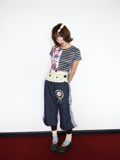 Light Sub Punk Short Sleeve Top【s0000018683】