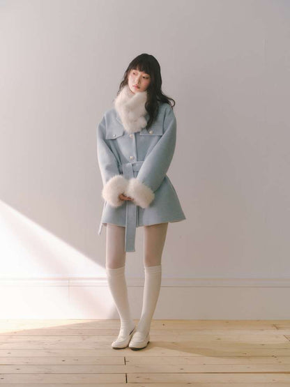 Mid-Length Wool Blend Jacket【s0000014608】