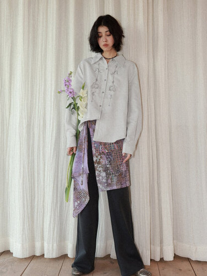 Twilight Printed Bell Bottoms【s0000015456】