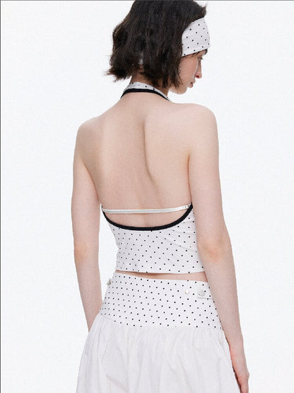 Backless Bandeau Wide Waist Pants【s0000015920】