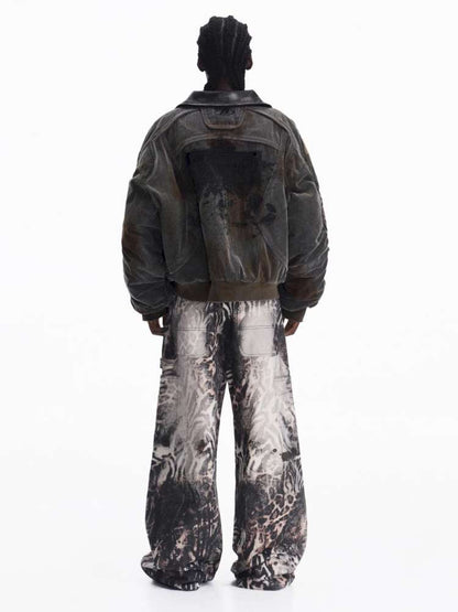Distressed Corduroy Racing Jacket【s0000015170】
