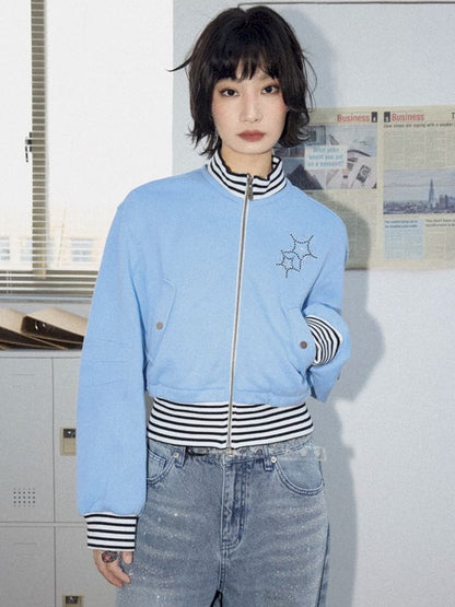 Starfish Hot Rhinestone Sweatshirt Jacket【s0000012278】