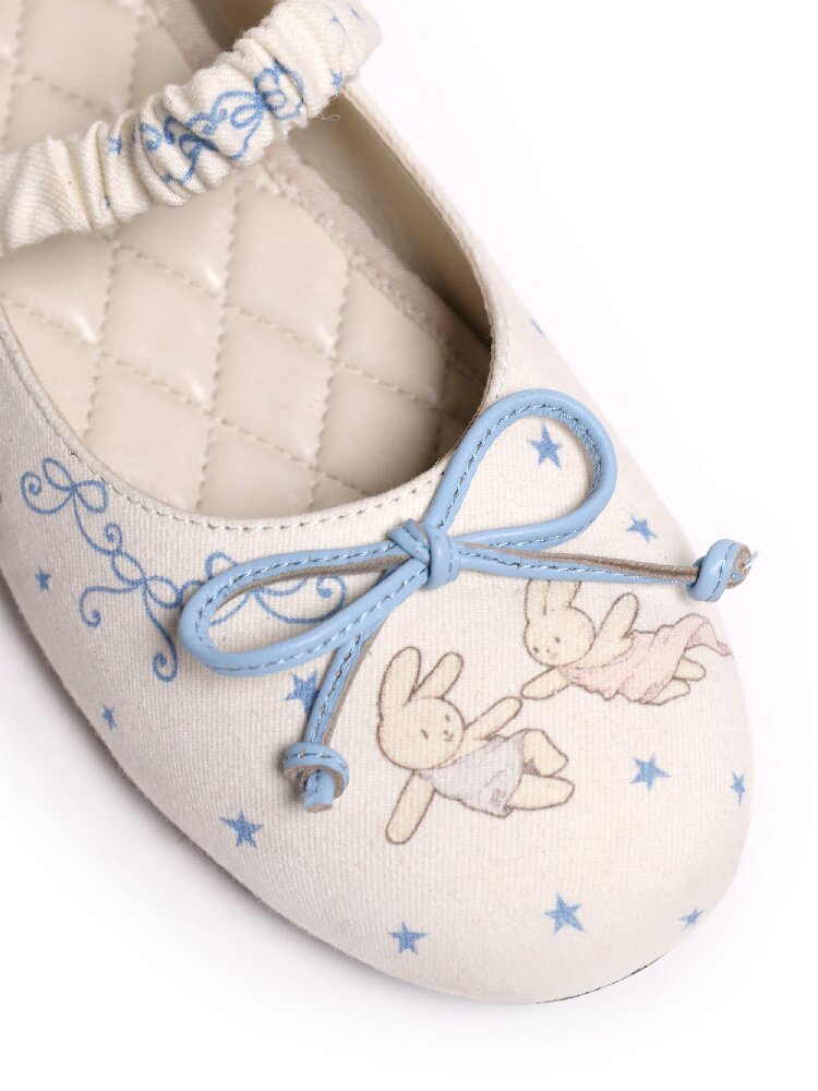 Bunny Adventure Print Ballet Shoe【s0000016128】