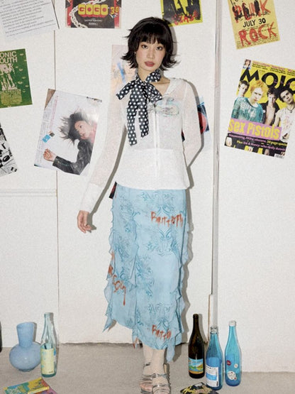 Wallpaper High Waist Skinny Skirt【s0000012269】