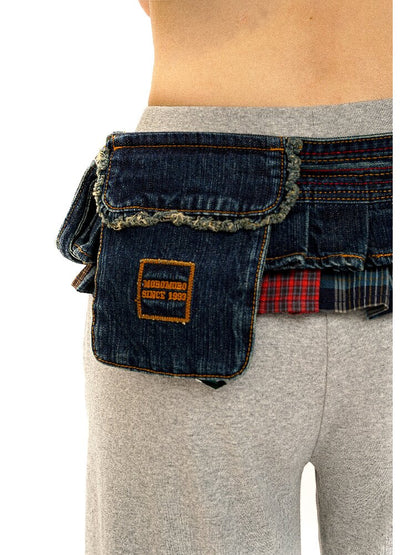 Colourful Curb Belt Denim Bag【s0000016131】